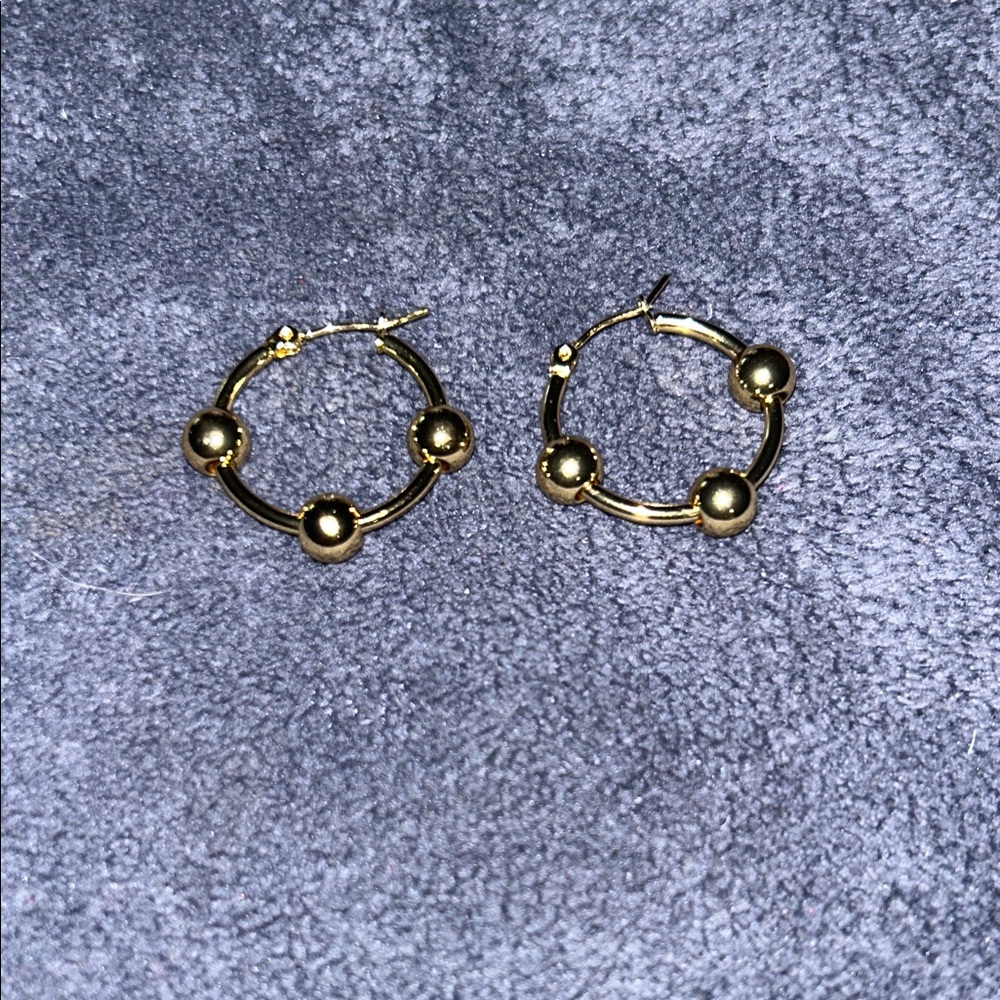 gold plated  Hoop Earrings